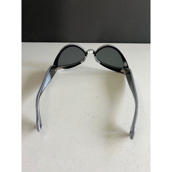 Gucci Inverted Multilayer Acetate runway for Cat-Eye black Sunglasses - Picture 8 of 12